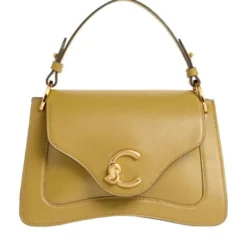 Borsa Donna a Mano COCCINELLE in Pelle linea C-Me Calf Cocker Small Colore Seagrass