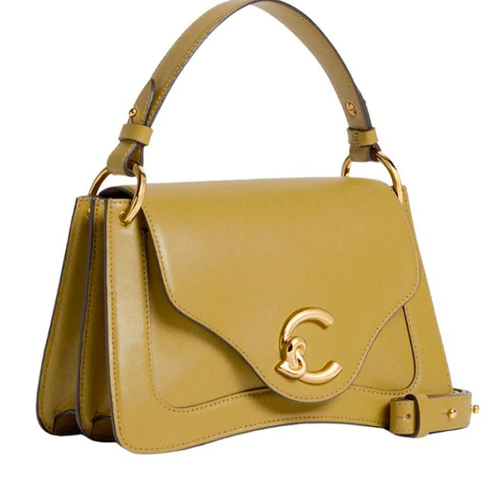 Borsa Donna a Mano COCCINELLE in Pelle linea C-Me Calf Cocker Small Colore Seagrass
