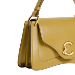 Borsa Donna a Mano COCCINELLE in Pelle linea C-Me Calf Cocker Small Colore Seagrass