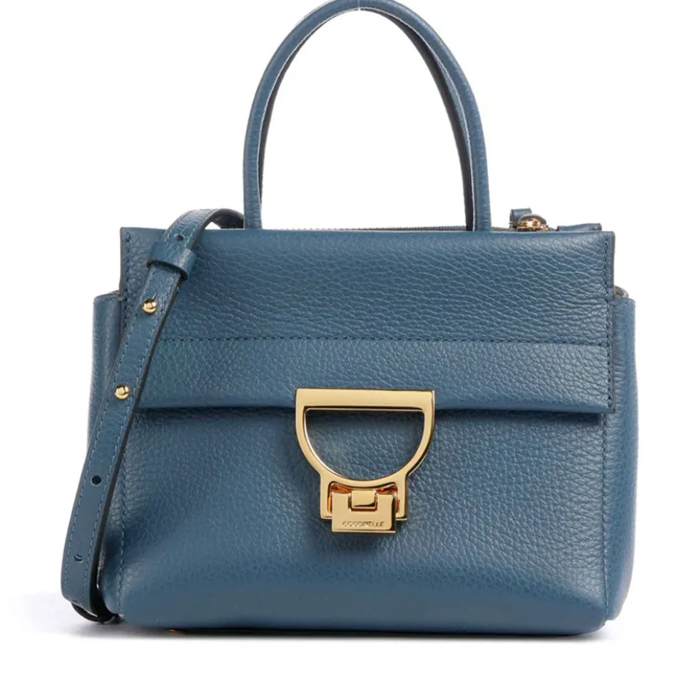 Borsa Donna a Mano COCCINELLE in Pelle linea Arlettis Colore Deep Blue Misura Piccola