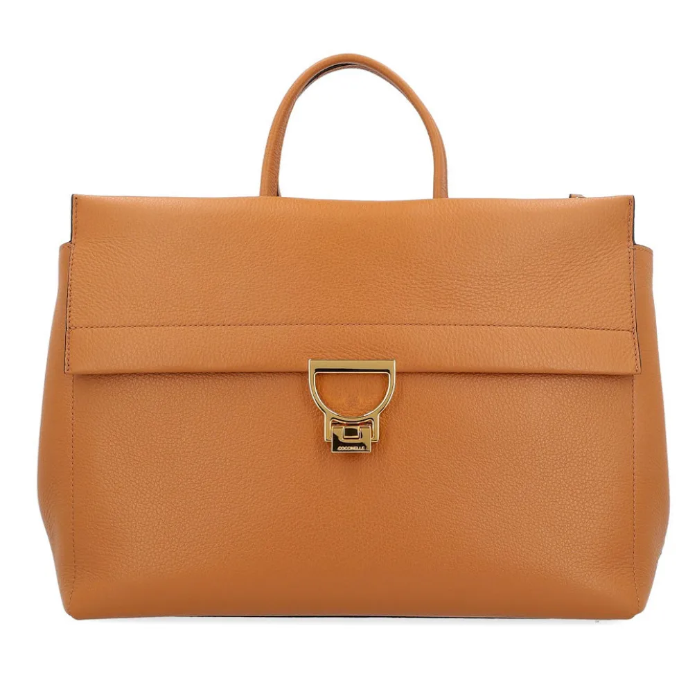 Borsa Donna a Mano COCCINELLE in Pelle linea Arlettis Colore Cuir Misura Grande