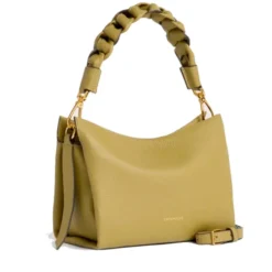 Borsa Donna a Mano COCCINELLE linea Boheme Small in Pelle Seagrass - Sandshell