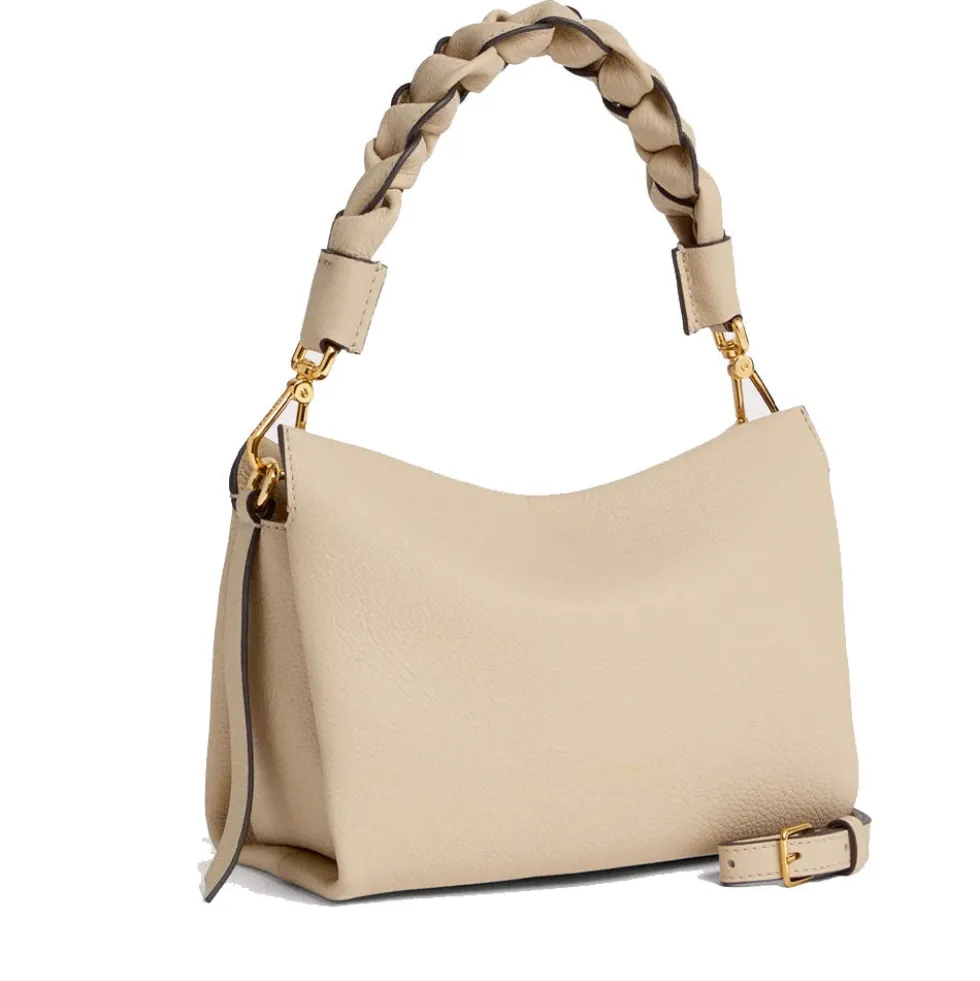Borsa Donna a Mano COCCINELLE linea Boheme Small in Pelle Sandshell - Seagrass