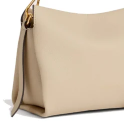 Borsa Donna a Mano COCCINELLE linea Boheme Small in Pelle Sandshell - Seagrass