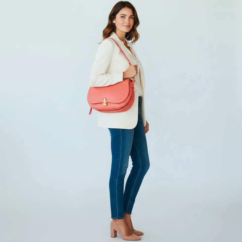 Borsa Donna a Mano COCCINELLE linea Magie Medium in Pelle Grenadine Red