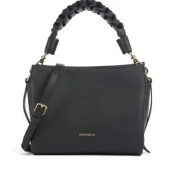 Borsa Donna a Mano COCCINELLE linea Boheme Small in Pelle Nero - Cognac
