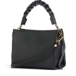 Borsa Donna a Mano COCCINELLE linea Boheme Small in Pelle Nero - Cognac