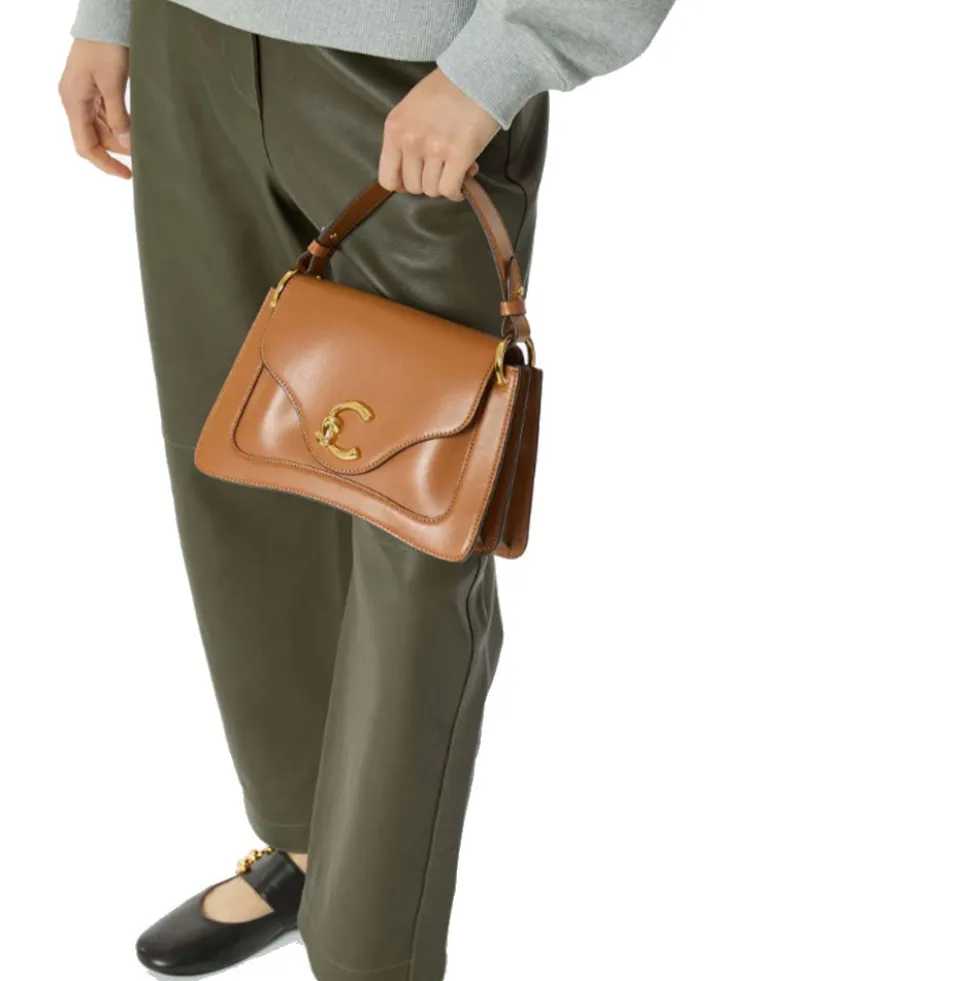 Borsa Donna a Mano COCCINELLE in Pelle linea C-Me Calf Cocker Small Colore Nero