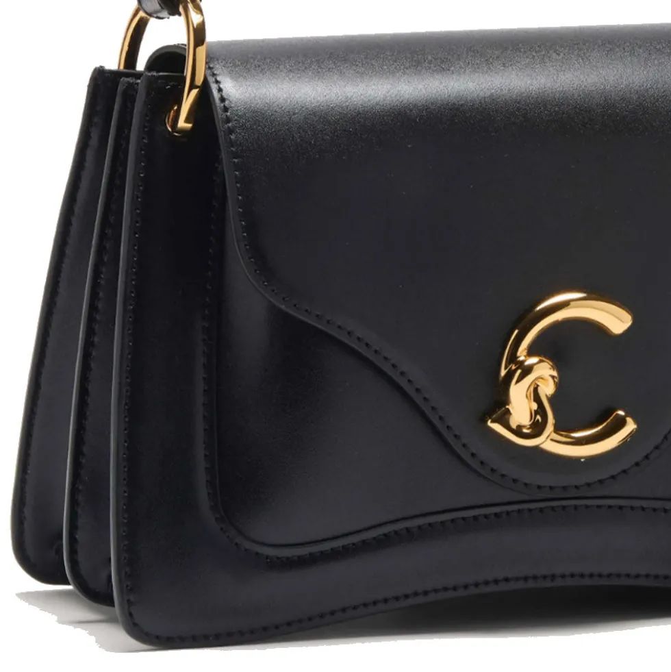 Borsa Donna a Mano COCCINELLE in Pelle linea C-Me Calf Cocker Small Colore Nero