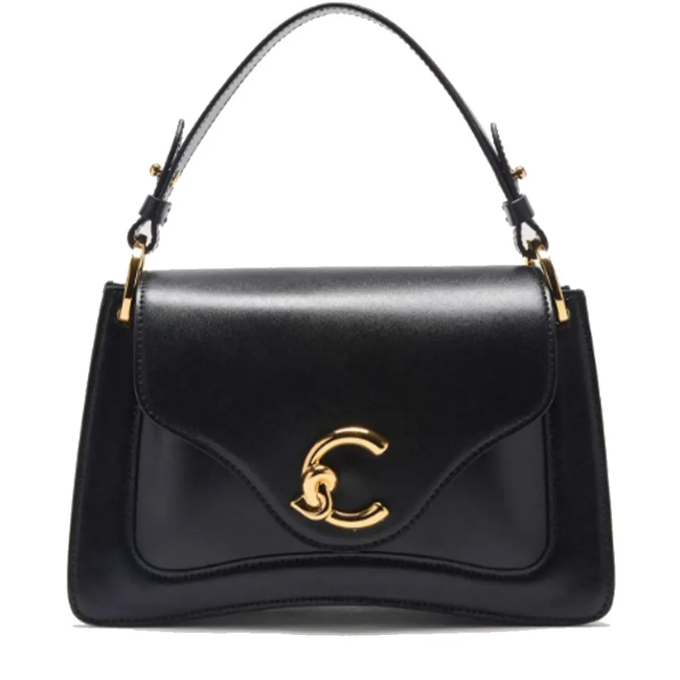 Borsa Donna a Mano COCCINELLE in Pelle linea C-Me Calf Cocker Small Colore Nero