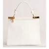 Borsa Donna a Mano COCCINELLE linea Binxie Small in Pelle Brillant White