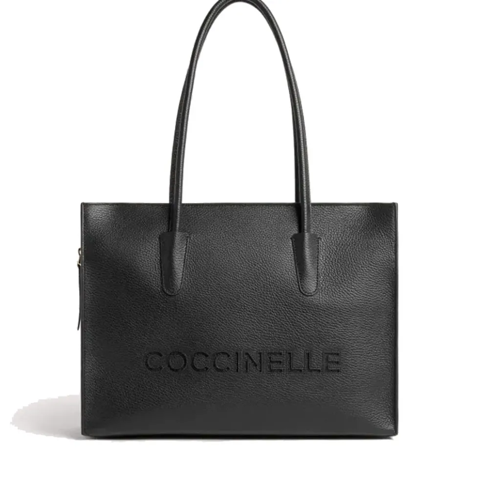 Borsa Donna a Mano COCCINELLE in Pelle Linea Myrtha26 colore Nero