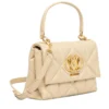 Borsa Donna a Mano con Tracolla LOVE MOSCHINO linea Embossed Trapuntata color Burro