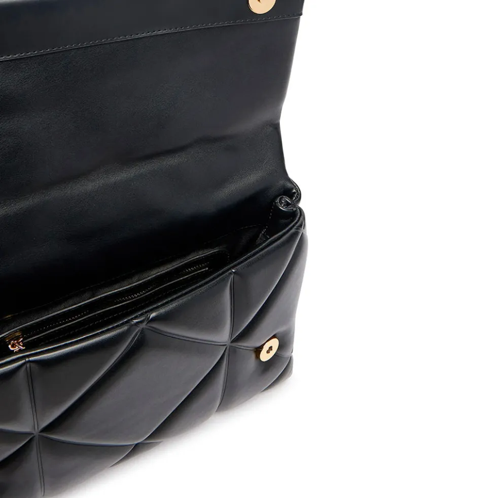 Borsa Donna a Mano con Tracolla LOVE MOSCHINO linea Embossed Trapuntata Nera