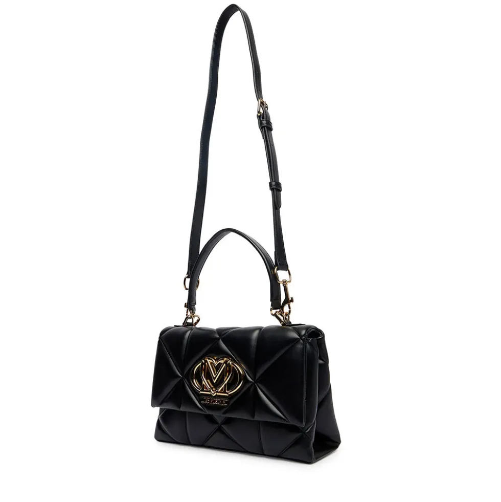Borsa Donna a Mano con Tracolla LOVE MOSCHINO linea Embossed Trapuntata Nera