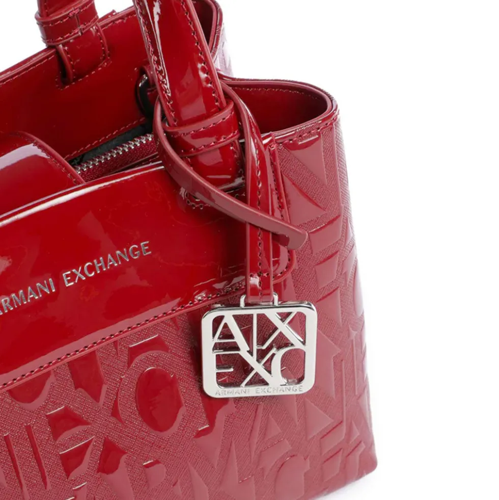 Borsa Donna a Mano con Tracolla ARMANI EXCHANGE colore Red Dahlia Linea Liz
