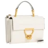 Borsa Donna a Mano con Tracolla COCCINELLE Linea Arlettis in Pelle colore Pearl
