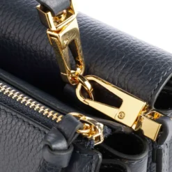 Borsa Donna a Mano con Tracolla COCCINELLE Linea Arlettis in Pelle colore Midnight Blue