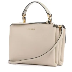 Borsa Donna a Mano con Tracolla COCCINELLE Linea Arlettis in Pelle colore Sandshell