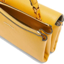 Borsa Donna a Mano con Tracolla COCCINELLE Linea Arlettis in Pelle colore Soleado