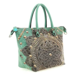 Borsa Donna a Mano con Tracolla GABS G3 PLUS Large in Pelle stampa Rosone