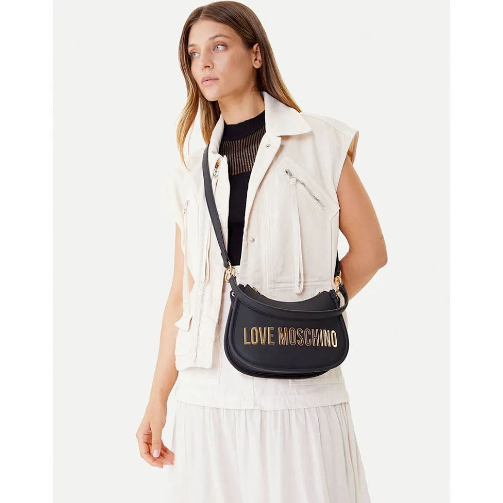 Borsa Donna a Mano con Tracolla LOVE MOSCHINO linea Bold Bag colore Nero