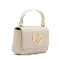 Borsa Donna a Mano con Tracolla LOVE MOSCHINO linea Cupid Avorio con Logo