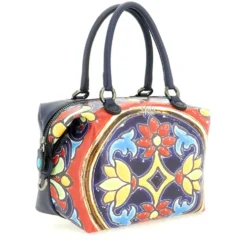 Borsa Donna a Mano con Tracolla GABS G3 PLUS Medium in Pelle stampa Maioliche