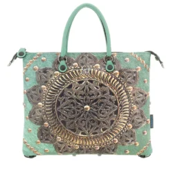 Borsa Donna a Mano con Tracolla GABS G3 PLUS Medium in Pelle stampa Rosone