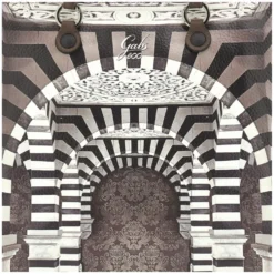 Borsa Donna a Mano con Tracolla GABS G3 PLUS Medium in Pelle stampa Portone B/N