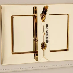 Borsa Donna a Mano con Tracolla LOVE MOSCHINO linea Clothespin Avorio