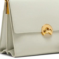 Borsa Donna a Mano con Tracolla COCCINELLE linea Binxie in Pelle Celadon Green