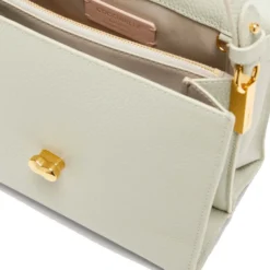 Borsa Donna a Mano con Tracolla COCCINELLE linea Binxie in Pelle Celadon Green