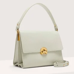 Borsa Donna a Mano con Tracolla COCCINELLE linea Binxie in Pelle Celadon Green
