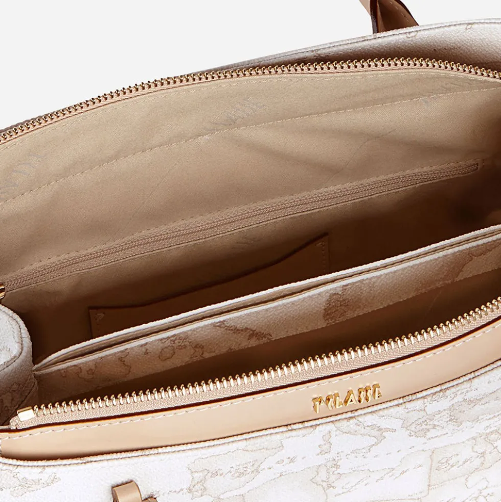 Borsa Donna a Mano con Tracolla 1A Classe Alviero Martini linea Geo White E003