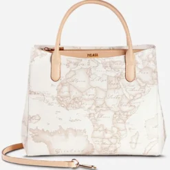 Borsa Donna a Mano con Tracolla 1A Classe Alviero Martini linea Geo White E003
