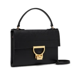 Borsa Donna a Mano con Tracolla COCCINELLE in Pelle Linea Arlettis Mini colore Nero