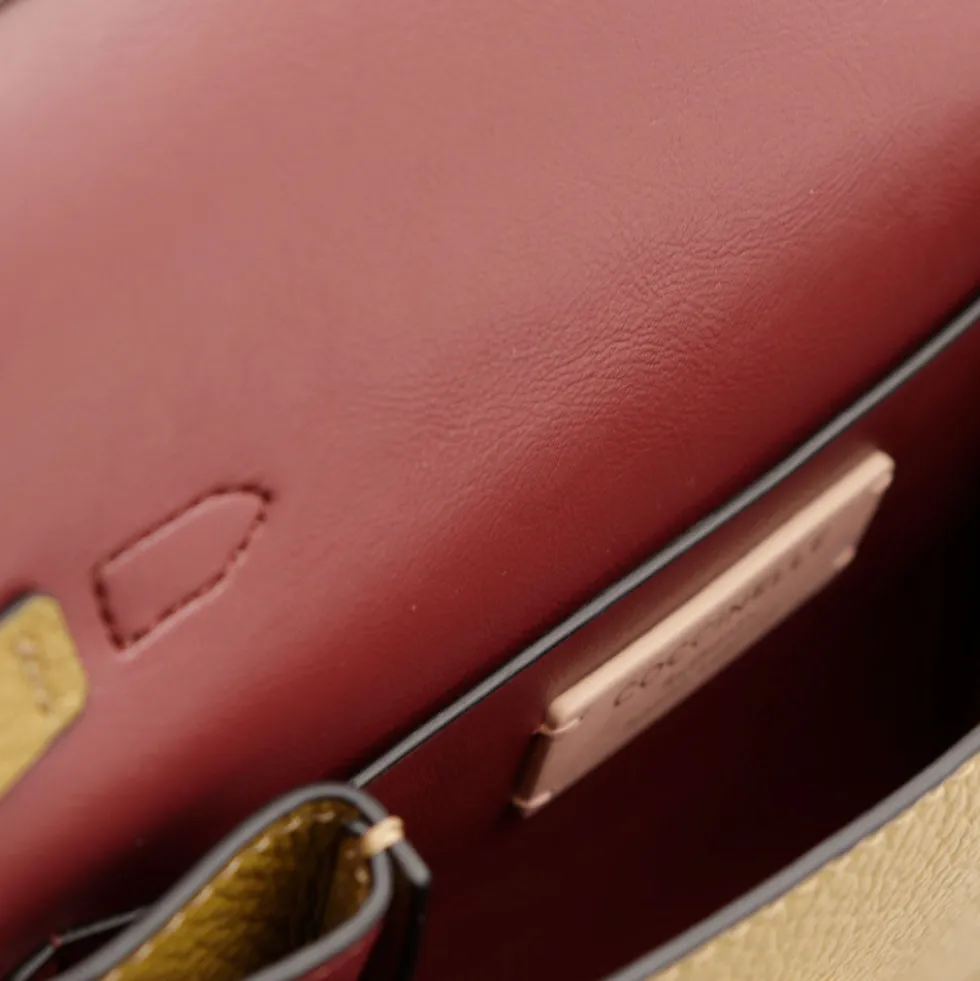 Borsa Donna a Mano con Tracolla COCCINELLE in Pelle Linea Arlettis Mini colore Seagrass