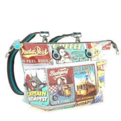 Borsa Donna a Mano con Tracolla GABS G3 PLUS Large in Pelle stampa Budapest
