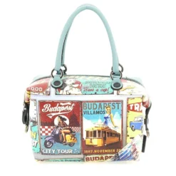 Borsa Donna a Mano con Tracolla GABS G3 PLUS Large in Pelle stampa Budapest