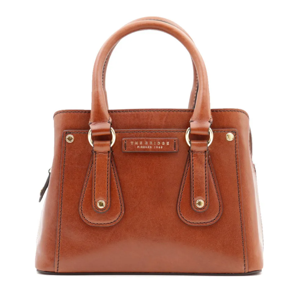 Borsa Donna a Mano Double Function THE BRIDGE linea Cecilia in Pelle Marrone