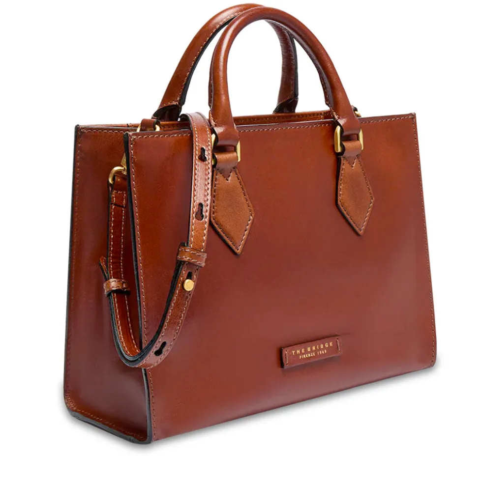 Borsa Donna a Mano Grande THE BRIDGE linea Ida in Pelle Marrone