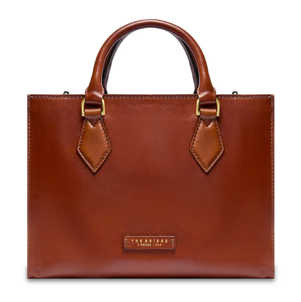 Borsa Donna a Mano Grande THE BRIDGE linea Ida in Pelle Marrone