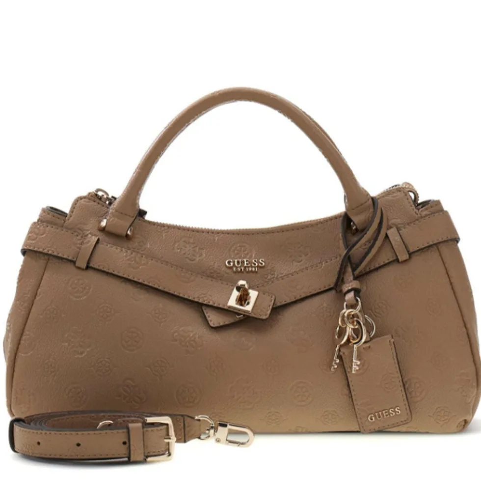 Borsa Donna a Mano GUESS Linea Ella colore Beige Logo