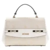 Borsa Donna a Mano GUESS Linea Melinda Colore Off White Logo Misura Piccola