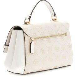 Borsa Donna a Mano GUESS Linea Melinda Colore Off White Logo Misura Piccola