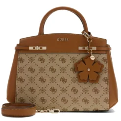Borsa Donna a Mano GUESS Linea Melinda Colore Latte Logo