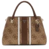 Borsa Donna a Mano GUESS Linea Noelle Colore Latte Logo - Brown