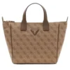 Borsa Donna a Mano in Tessuto GUESS Linea Follie colore Latte Logo