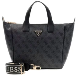 Borsa Donna a Mano in Tessuto GUESS Linea Follie colore Coal Logo